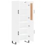 High glossy white plywood sideboard 69.5x34x180 cm by vidaXL, Sideboards - Ref: Foro24-3199579, Price: 166,99 €, Discount: %