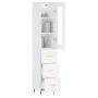 Aparador alto madera contrachapada blanco 34,5x34x180 cm de vidaXL, Aparadores - Ref: Foro24-3199217, Precio: 111,99 €, Descu...