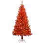 Árbol de Navidad artificial con LEDs y soporte PVC rojo 150 cm de vidaXL, Arboles de navidad - Ref: Foro24-3077427, Precio: 3...