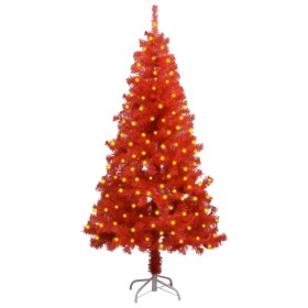 Artificial Christmas tree with LEDs and red PVC support 150 cm by vidaXL, Christmas trees - Ref: Foro24-3077427, Price: 34,99...