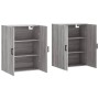 Armarios de pared 2 unidades gris Sonoma 69,5x34x90 cm de vidaXL, Aparadores - Ref: Foro24-3195625, Precio: 132,99 €, Descuen...