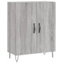 Aparador alto madera contrachapada gris sonoma 69,5x34x180 cm de vidaXL, Aparadores - Ref: Foro24-3199591, Precio: 146,56 €, ...