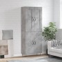 Aparador alto madera contrachapada gris hormigón 69,5x34x180 cm de vidaXL, Aparadores - Ref: Foro24-3199589, Precio: 132,12 €...