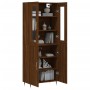 Tall brown oak plywood sideboard 69.5x34x180 cm by vidaXL, Sideboards - Ref: Foro24-3198200, Price: 150,65 €, Discount: %