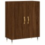 Tall brown oak plywood sideboard 69.5x34x180 cm by vidaXL, Sideboards - Ref: Foro24-3198200, Price: 150,65 €, Discount: %