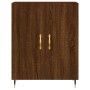 Tall brown oak plywood sideboard 69.5x34x180 cm by vidaXL, Sideboards - Ref: Foro24-3198200, Price: 150,65 €, Discount: %