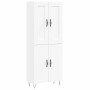 Aparador alto madera contrachapada blanco 69,5x34x180 cm de vidaXL, Aparadores - Ref: Foro24-3199585, Precio: 153,99 €, Descu...