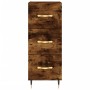 Smoked oak plywood sideboard 34.5x34x180 cm by vidaXL, Sideboards - Ref: Foro24-3199222, Price: 107,99 €, Discount: %