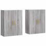 Armarios de pared 2 unidades gris Sonoma 69,5x34x90 cm de vidaXL, Aparadores - Ref: Foro24-3195617, Precio: 152,05 €, Descuen...