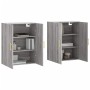 Armarios de pared 2 unidades gris Sonoma 69,5x34x90 cm de vidaXL, Aparadores - Ref: Foro24-3195617, Precio: 152,05 €, Descuen...