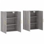 Armarios de pared 2 unidades gris Sonoma 69,5x34x90 cm de vidaXL, Aparadores - Ref: Foro24-3195617, Precio: 152,05 €, Descuen...