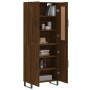 Tall oak brown plywood sideboard 69.5x34x180 cm by vidaXL, Sideboards - Ref: Foro24-3199584, Price: 161,24 €, Discount: %