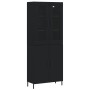 Tall black plywood sideboard 69.5x34x180 cm by vidaXL, Sideboards - Ref: Foro24-3198218, Price: 182,63 €, Discount: %