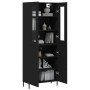 Tall black plywood sideboard 69.5x34x180 cm by vidaXL, Sideboards - Ref: Foro24-3198218, Price: 182,63 €, Discount: %