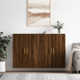 Wall cabinets 2 units oak brown 69.5x34x90 cm by vidaXL, Sideboards - Ref: Foro24-3195618, Price: 149,70 €, Discount: %