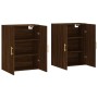 Wall cabinets 2 units oak brown 69.5x34x90 cm by vidaXL, Sideboards - Ref: Foro24-3195618, Price: 149,70 €, Discount: %