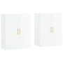 Wall cabinet 2 units glossy white 69.5x34x90 cm by vidaXL, Sideboards - Ref: Foro24-3195613, Price: 138,39 €, Discount: %