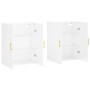 Armario de pared 2 unidades blanco brillante 69,5x34x90 cm de vidaXL, Aparadores - Ref: Foro24-3195613, Precio: 138,39 €, Des...