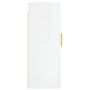 Armario de pared 2 unidades blanco brillante 69,5x34x90 cm de vidaXL, Aparadores - Ref: Foro24-3195613, Precio: 138,39 €, Des...