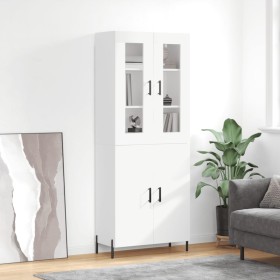 Aparador alto madera contrachapada blanco 69,5x34x180 cm de vidaXL, Aparadores - Ref: Foro24-3198217, Precio: 167,99 €, Descu...