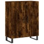 Aparador alto madera contrachapada roble ahumado 69,5x34x180 cm de vidaXL, Aparadores - Ref: Foro24-3199582, Precio: 163,30 €...