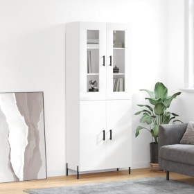 High glossy white plywood sideboard 69.5x34x180 cm by vidaXL, Sideboards - Ref: Foro24-3198219, Price: 179,54 €, Discount: %