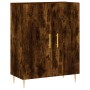 Aparador alto madera contrachapada roble ahumado 69,5x34x180 cm de vidaXL, Aparadores - Ref: Foro24-3198206, Precio: 159,99 €...