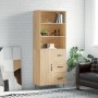 High oak-colored plywood sideboard 69.5x34x180 cm by vidaXL, Sideboards - Ref: Foro24-3189440, Price: 154,30 €, Discount: %