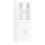 Tall white plywood sideboard 69.5x34x180 cm by vidaXL, Sideboards - Ref: Foro24-3198201, Price: 173,90 €, Discount: %