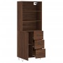 Tall oak brown plywood sideboard 69.5x34x180 cm by vidaXL, Sideboards - Ref: Foro24-3189444, Price: 149,23 €, Discount: %