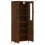 Tall oak brown plywood sideboard 69.5x34x180 cm by vidaXL, Sideboards - Ref: Foro24-3198216, Price: 174,99 €, Discount: %