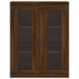 Aparador alto madera contrachapada marrón roble 69,5x34x180 cm de vidaXL, Aparadores - Ref: Foro24-3198216, Precio: 174,29 €,...