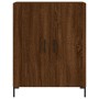 Aparador alto madera contrachapada marrón roble 69,5x34x180 cm de vidaXL, Aparadores - Ref: Foro24-3198216, Precio: 174,29 €,...