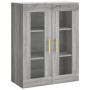 Aparador alto madera contrachapada gris sonoma 69,5x34x180 cm de vidaXL, Aparadores - Ref: Foro24-3198207, Precio: 169,67 €, ...