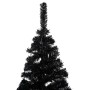 Árbol de Navidad artificial con LEDs y soporte PVC negro 150 cm de vidaXL, Arboles de navidad - Ref: Foro24-3077417, Precio: ...