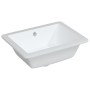 Lavabo de baño rectangular cerámica blanco 46,5x35x18 cm de vidaXL, Lavabos - Ref: Foro24-153731, Precio: 54,97 €, Descuento: %