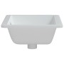 Lavabo de baño rectangular cerámica blanco 46,5x35x18 cm de vidaXL, Lavabos - Ref: Foro24-153731, Precio: 54,97 €, Descuento: %