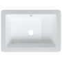 Lavabo de baño rectangular cerámica blanco 46,5x35x18 cm de vidaXL, Lavabos - Ref: Foro24-153731, Precio: 54,97 €, Descuento: %