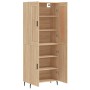 Aparador alto madera contrachapada color roble 69,5x34x180 cm de vidaXL, Aparadores - Ref: Foro24-3199572, Precio: 167,89 €, ...