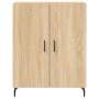 Aparador alto madera contrachapada color roble 69,5x34x180 cm de vidaXL, Aparadores - Ref: Foro24-3199572, Precio: 167,89 €, ...