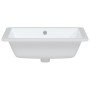 Lavabo de baño rectangular cerámica blanco 50x40,5x18,5 cm de vidaXL, Lavabos - Ref: Foro24-153732, Precio: 67,75 €, Descuent...