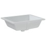 Lavabo de baño rectangular cerámica blanco 50x40,5x18,5 cm de vidaXL, Lavabos - Ref: Foro24-153732, Precio: 67,75 €, Descuent...