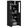 Tall black plywood sideboard 69.5x34x180 cm by vidaXL, Sideboards - Ref: Foro24-3198202, Price: 162,99 €, Discount: %