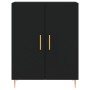 Tall black plywood sideboard 69.5x34x180 cm by vidaXL, Sideboards - Ref: Foro24-3198202, Price: 162,99 €, Discount: %