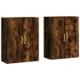 Wall cabinets 2 units smoked oak 69.5x34x90 cm by vidaXL, Sideboards - Ref: Foro24-3195608, Price: 151,99 €, Discount: %