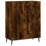 Tall smoked oak plywood sideboard 69.5x34x180 cm by vidaXL, Sideboards - Ref: Foro24-3199574, Price: 169,99 €, Discount: %