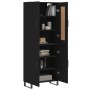 Aparador alto madera contrachapada negro 69,5x34x180 cm de vidaXL, Aparadores - Ref: Foro24-3199578, Precio: 185,49 €, Descue...