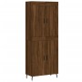 Aparador alto madera contrachapada marrón roble 69,5x34x180 cm de vidaXL, Aparadores - Ref: Foro24-3199576, Precio: 174,58 €,...