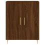 Aparador alto madera contrachapada marrón roble 69,5x34x180 cm de vidaXL, Aparadores - Ref: Foro24-3198208, Precio: 178,74 €,...