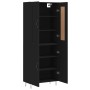 Aparador alto madera contrachapada negro 69,5x34x180 cm de vidaXL, Aparadores - Ref: Foro24-3199586, Precio: 152,44 €, Descue...